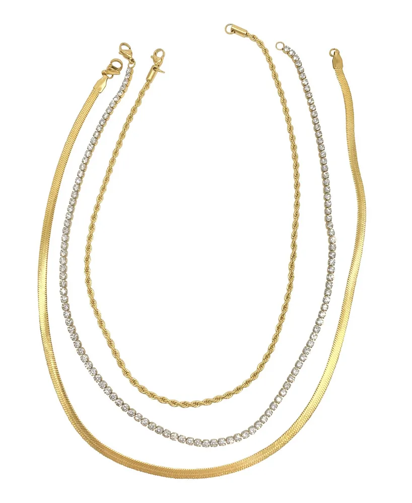 Diamond Interlock Necklace Set – sulliejewels
