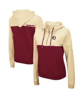 Women's Colosseum Gold, Garnet Florida State Seminoles Aidan Half-Zip Hoodie