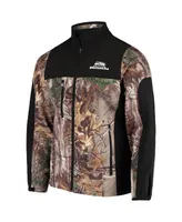 Men's Dunbrooke Realtree Camo and Black Seattle Seahawks Circle Hunter Softshell Full-Zip Jacket