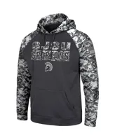 Men's Colosseum Charcoal San Jose State Spartans Oht Military-Inspired Appreciation Digital Camo Pullover Hoodie