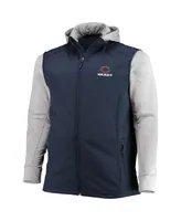 Men's Dunbrooke Navy and Gray Chicago Bears Big and Tall Alpha Full-Zip Hoodie Jacket