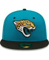 Men's New Era Teal, Black Jacksonville Jaguars Flipside 59Fifty Fitted Hat