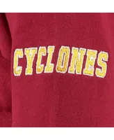 Women's Stadium Athletic Cardinal Iowa State Cyclones Big Logo Pullover Hoodie