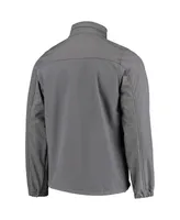 Men's Dunbrooke Graphite Cleveland Browns Circle Zephyr Softshell Full-Zip Jacket