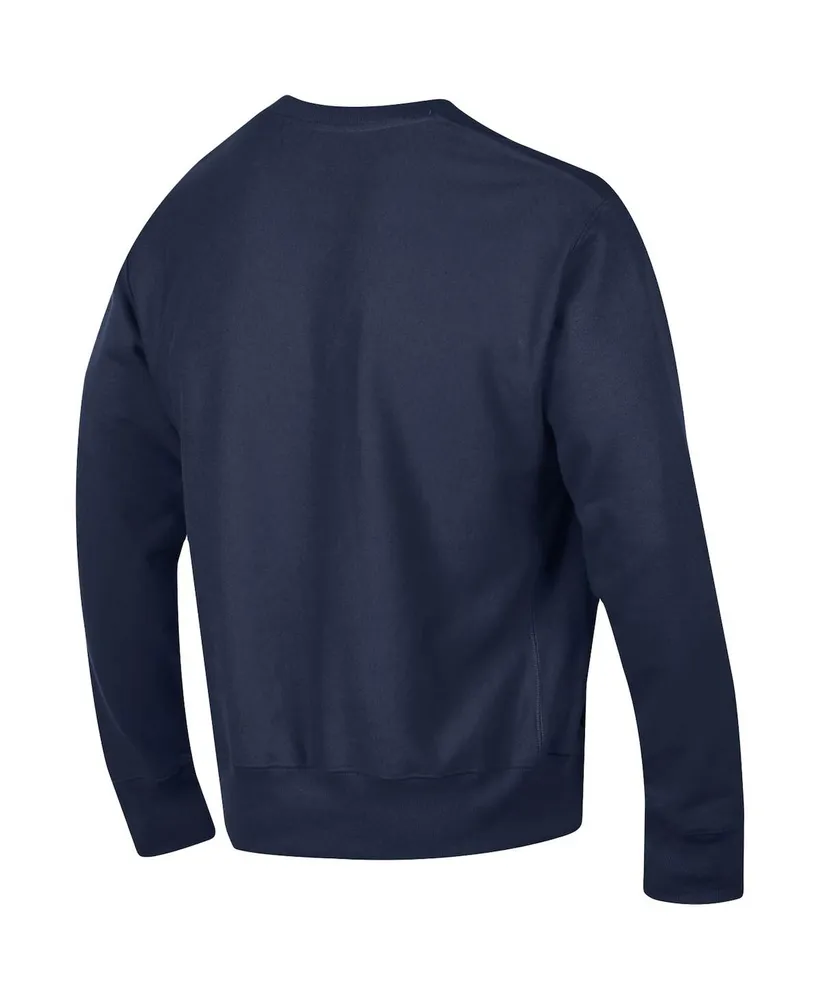 Men's Champion Navy Arizona Wildcats Arch Reverse Weave Pullover Sweatshirt