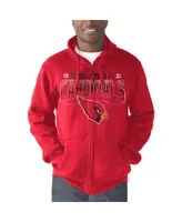 Men's G-iii Sports by Carl Banks Cardinal Arizona Cardinals Perfect Season Full-Zip Hoodie