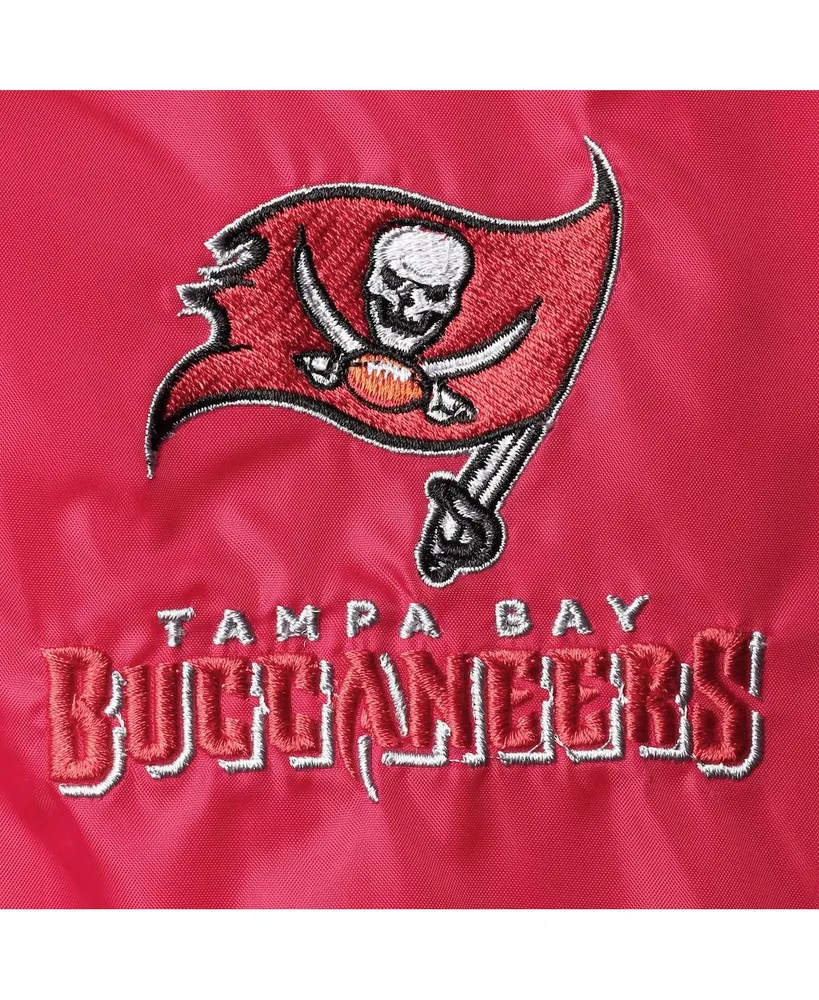 Men's Dunbrooke Red Tampa Bay Buccaneers Coaches Classic Raglan Full-Snap Windbreaker Jacket