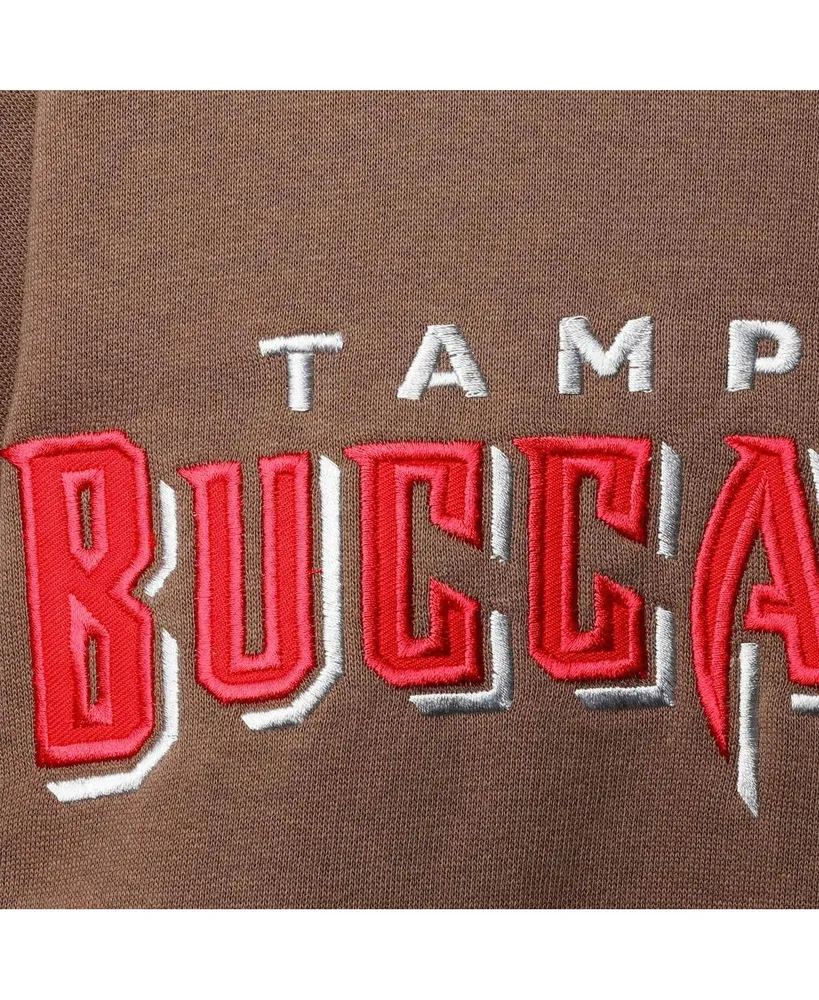 Men's Red, Black Tampa Bay Buccaneers Big and Tall Pullover Hoodie