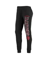 Women's Concepts Sport Black Toronto Raptors Hoodie and Pants Sleep Set