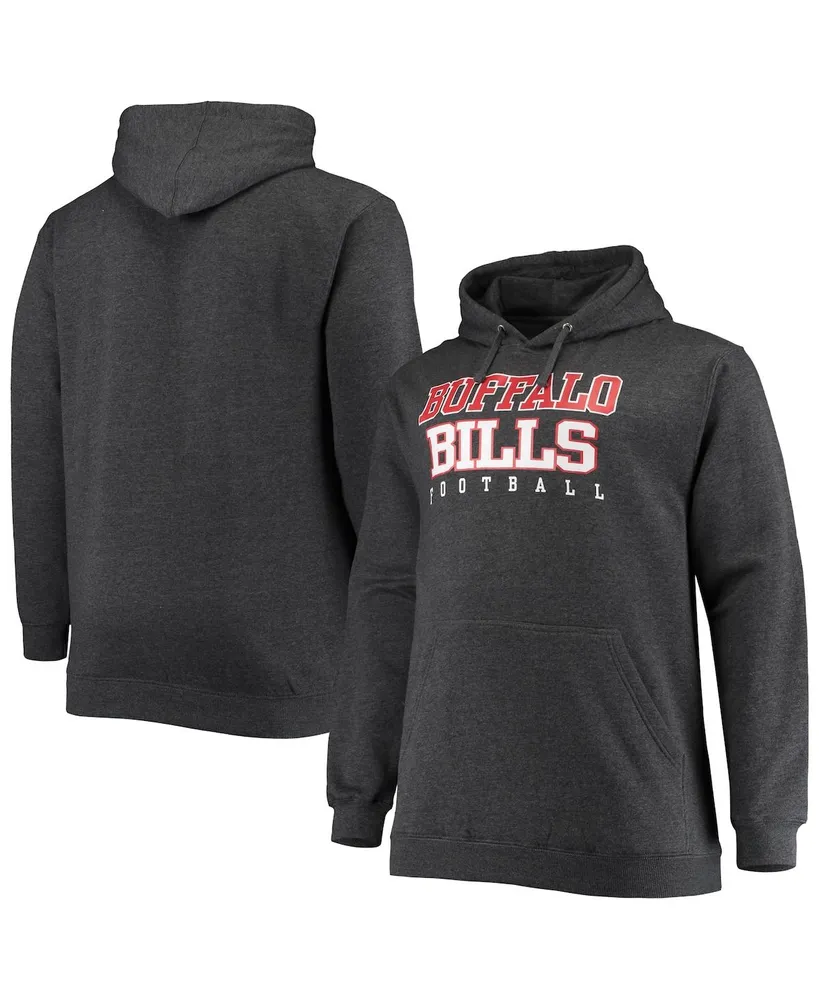 Miami Dolphins Fanatics Branded Big & Tall Practice Pullover Hoodie - Heathered Charcoal