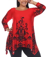 Plus Yanette Tunic Top