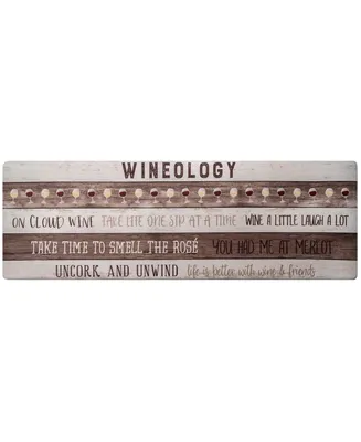 Closeout! Global Rug Designs Cheerful Ways Wineology 1'6" x 4'7" Runner Area Rug