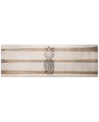 Global Rug Designs Cheerful Ways Pineapple Stripes 1'6" x 4'7" Runner Area Rug