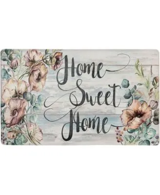 Global Rug Designs Cheerful Ways Home Sweet Home Floral Area Rug