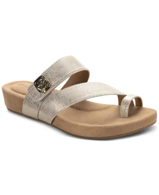Giani Bernini Women's Rilleyy Memory Foam Footbed Flat Sandals, Created for Macy's