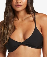 Volcom Juniors' Simply Seamless Twist-Front Bikini Top