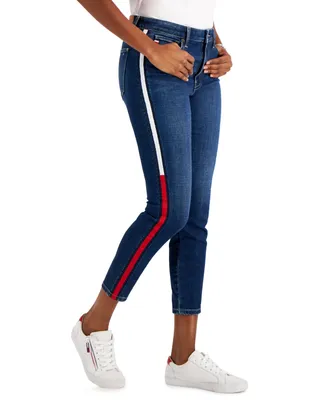 Tommy Hilfiger Women's Tribeca Th Flex Side Tape Skinny Jeans