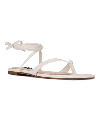 Nine West Women's News Ankle Wrap Thong Sandals