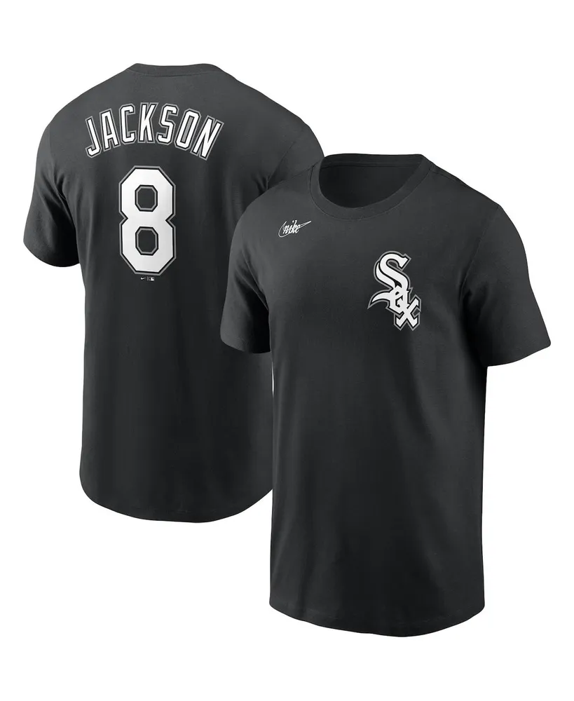 Men's Nike Bo Jackson Black Chicago White Sox Cooperstown Collection Name & Number T-shirt