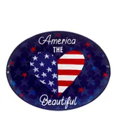 Certified International Stars and Stripes Melamine Platter Set, 2 Piece