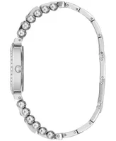 Guess Women's Crystal Beaded Stainless Steel Bracelet Watch 30mm