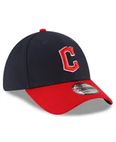 Men's New Era Navy and Red Cleveland Guardians Home Team Classic 39THIRTY Flex Hat