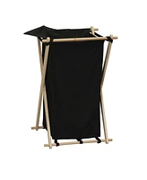 X-Frame Wood Laundry Hamper