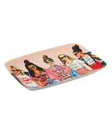 Certified International Girlfriends Rectangular Platter