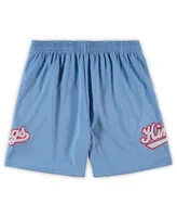 Men's Mitchell & Ness Light Blue Sacramento Kings Big and Tall Hardwood Classics Team Swingman Shorts