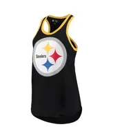 Women's G-iii 4Her by Carl Banks Black Pittsburgh Steelers Tater Tank Top