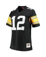 Women's Mitchell & Ness Terry Bradshaw Black Pittsburgh Steelers Legacy Replica Player Jersey