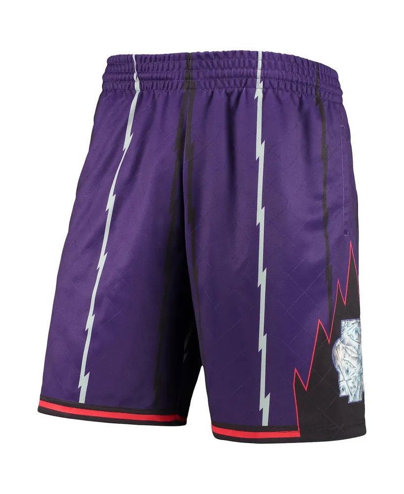 Men's Mitchell & Ness Purple Toronto Raptors 1998 Hardwood Classics 75th Anniversary Swingman Shorts