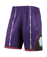 Men's Mitchell & Ness Purple Toronto Raptors 1998 Hardwood Classics 75th Anniversary Swingman Shorts
