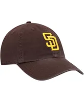 Big Boys and Girls '47 Brand Brown San Diego Padres Team Logo Clean Up Adjustable Hat