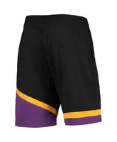 Men's Mitchell & Ness Black Phoenix Suns Hardwood Classics 75th Anniversary Swingman Shorts