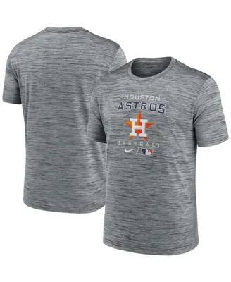 Men's Charcoal Houston Astros Authentic Collection Velocity Practice Space-Dye Performance T-shirt