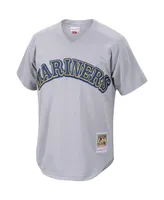 Men's Edgar Martinez Charcoal Seattle Mariners Cooperstown Collection Mesh Batting Practice Jersey