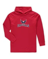 Men's Red Washington Capitals Big and Tall Pullover Hoodie Joggers Sleep Set