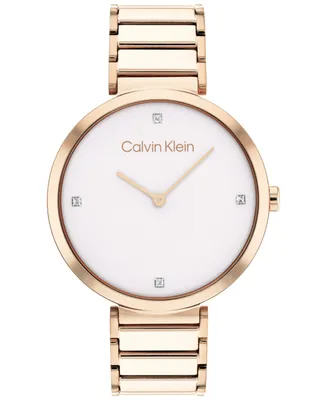 Calvin Klein Rose Gold-Tone Bracelet Watch 36mm