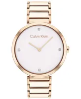 Calvin Klein Rose Gold-Tone Bracelet Watch 36mm