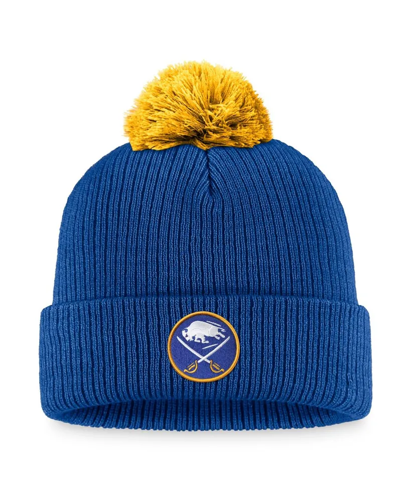 Men's Fanatics Royal Buffalo Sabres Team Cuffed Knit Hat with Pom