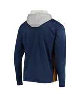 Men's adidas Navy St. Louis Blues Skate Lace Aeroready Pullover Hoodie