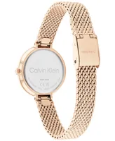 Calvin Klein Carnation Gold-Tone Mesh Bracelet Watch 28mm