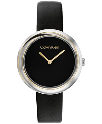 Calvin Klein Leather Strap Watch 34mm