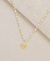 Ettika Crystal Chain Coin Necklace