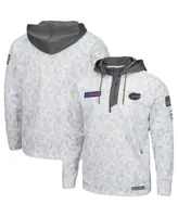 Men's Colosseum Arctic Camo Florida Gators Oht Military-Inspired Appreciation Quarter-Zip Hoodie