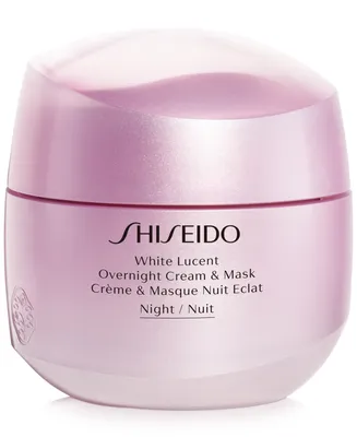 Shiseido White Lucent Overnight Cream & Mask, 2.6