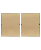 Madison Park Moving Midas Abstract Foil Framed Canvas Set, 2 Piece