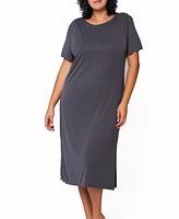 Lilliana Plus Modal Lounge Dress