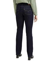 Levi's 314 Shaping Slimming Straight Leg Mid Rise Jeans